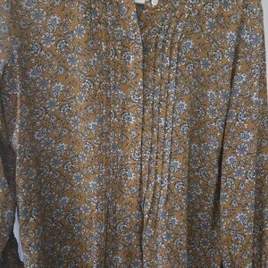 Floral Button-Up Blouse